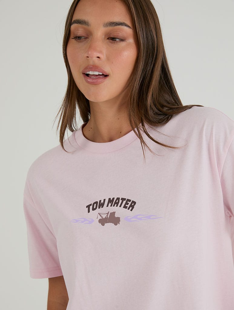 Disney Pixar Cars Tow Mater T-Shirt In Pink Tops & T-Shirts Skinnydip London