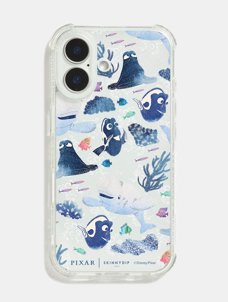 Disney Pixar Finding Dory Ocean Pattern Shock iPhone Case Phone Cases Skinnydip London