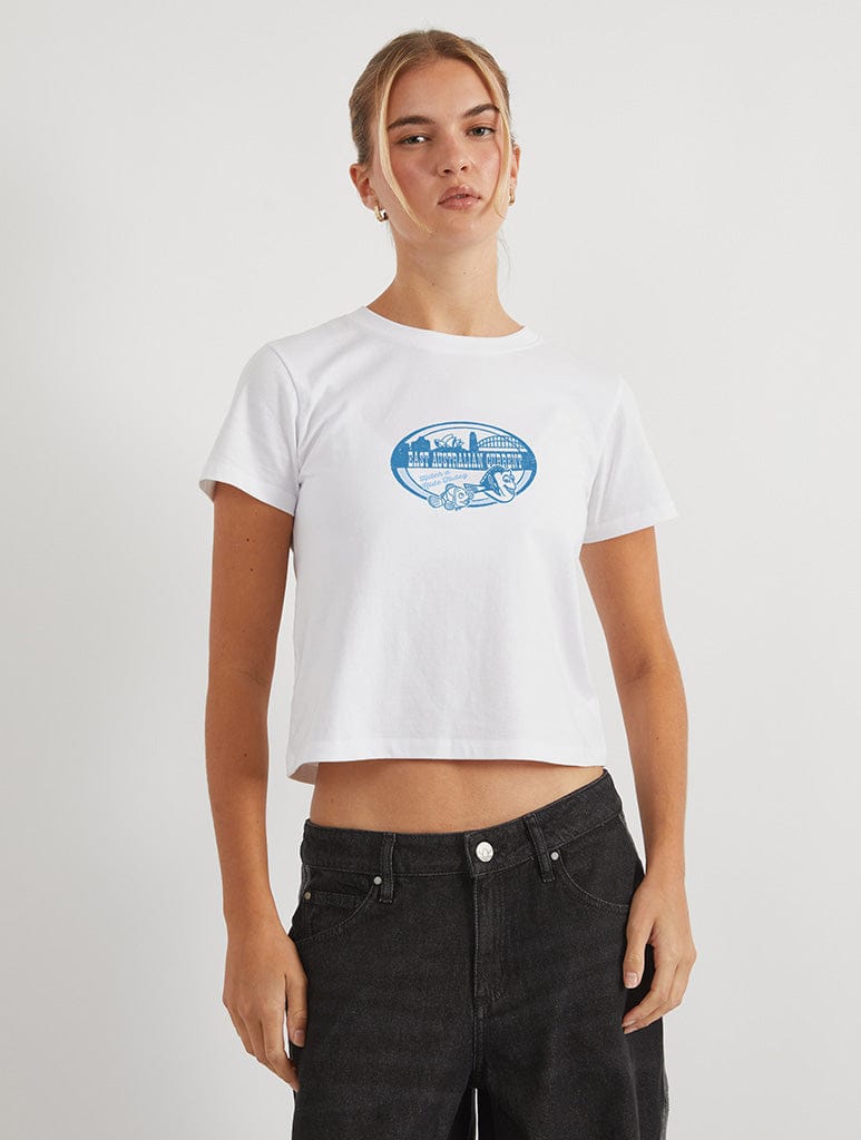 Disney Pixar Finding Nemo Australian Current Baby T-Shirt In White Tops & T-Shirts Skinnydip London