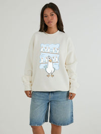 Disney Pixar Finding Nemo Seagulls Sweatshirt In White Hoodies & Sweatshirts Skinnydip London