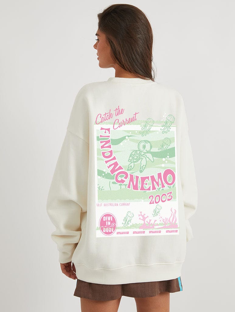 Disney Pixar Finding Nemo Sweatshirt In White Hoodies & Sweatshirts Skinnydip London