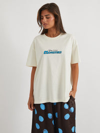 Disney Pixar Monsters Inc Doodle T-Shirt In White Tops & T-Shirts Skinnydip London