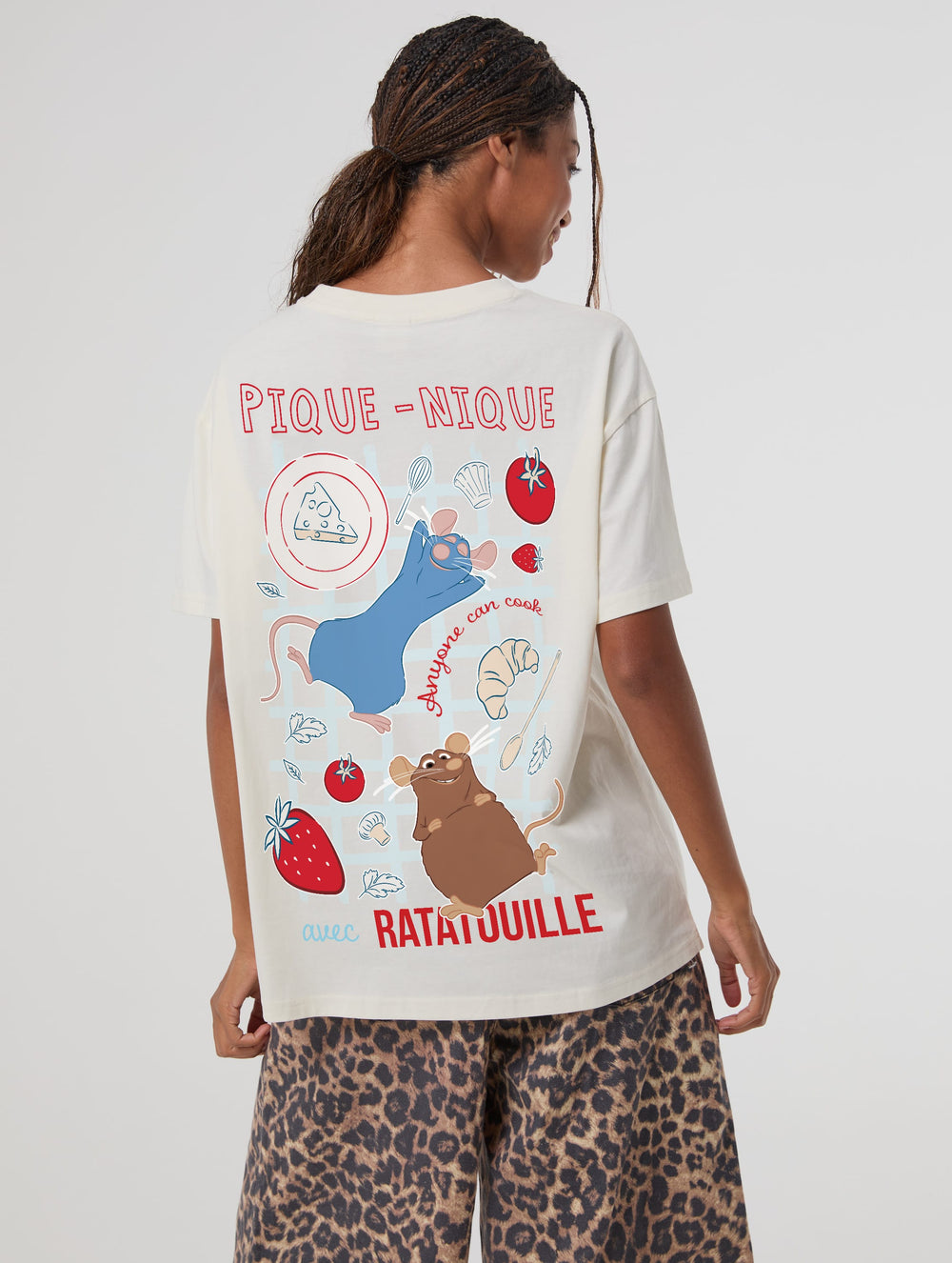 Disney Pixar Ratatouille Pique-Nique T-Shirt In White Tops & T-Shirts Skinnydip London
