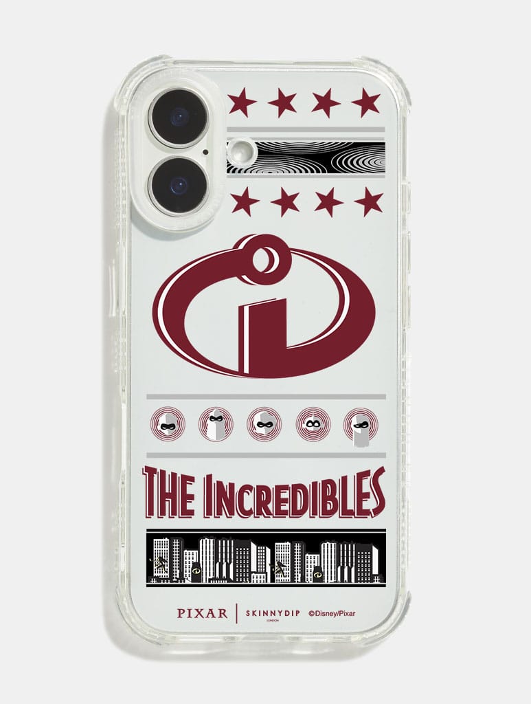 Disney Pixar The Incredibles Poster Shock iPhone Case Phone Cases Skinnydip London