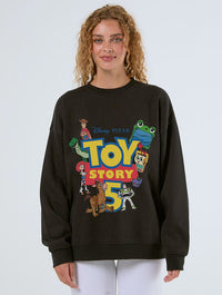 Disney Pixar Toy Story 5 Poster Sweatshirt In Black Hoodies & Sweatshirts Skinnydip London