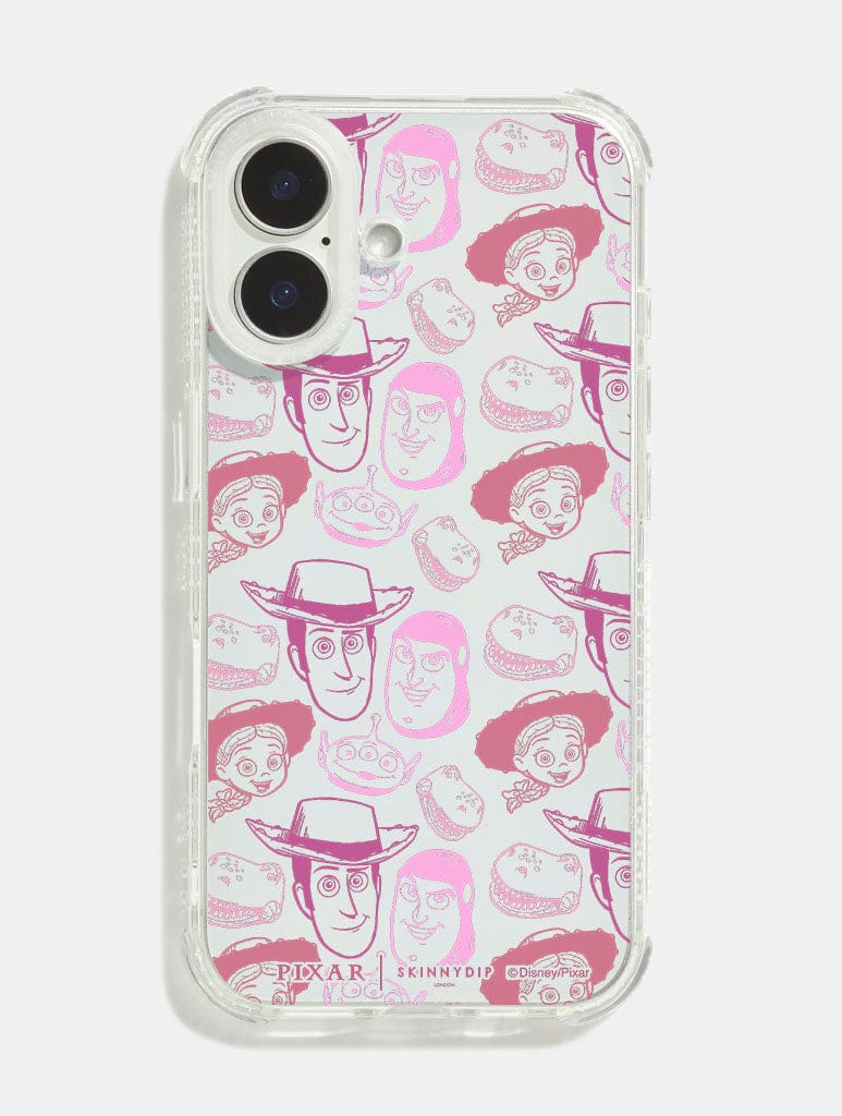 Disney Pixar Toy Story Pink Repeat Shock iPhone Case Phone Cases Skinnydip London