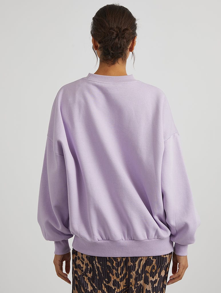 Disney Princess Castle Jasmine Sweatshirt in Lilac Hoodies & Sweatshirts Skinnydip London