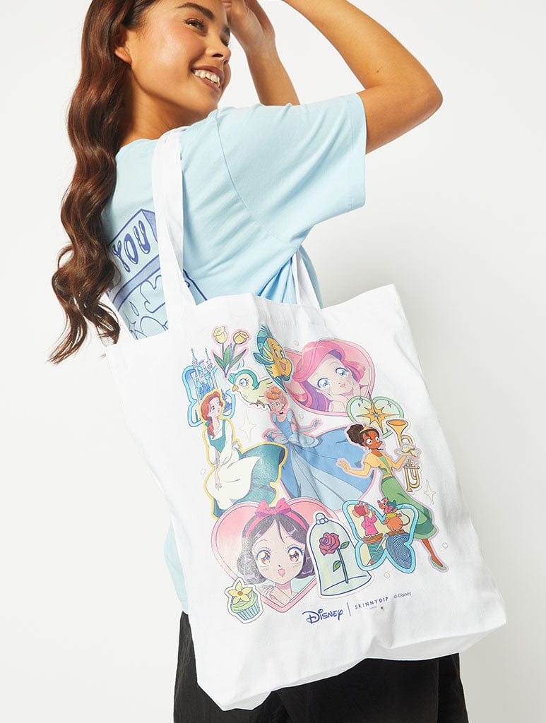 Disney Princess Manga Tote Bag Printed Tote Bags Skinnydip London