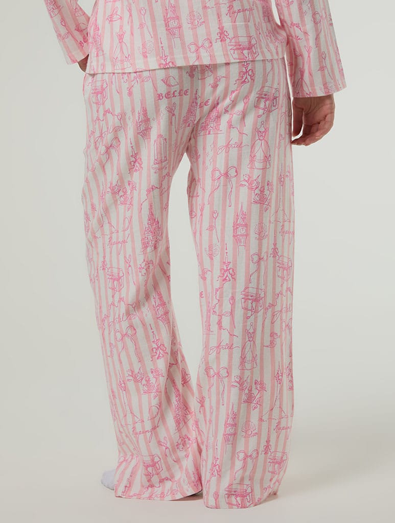 Disney Princess Stripe Pyjama Set with Scrunchie Lingerie & Nightwear Skinnydip London