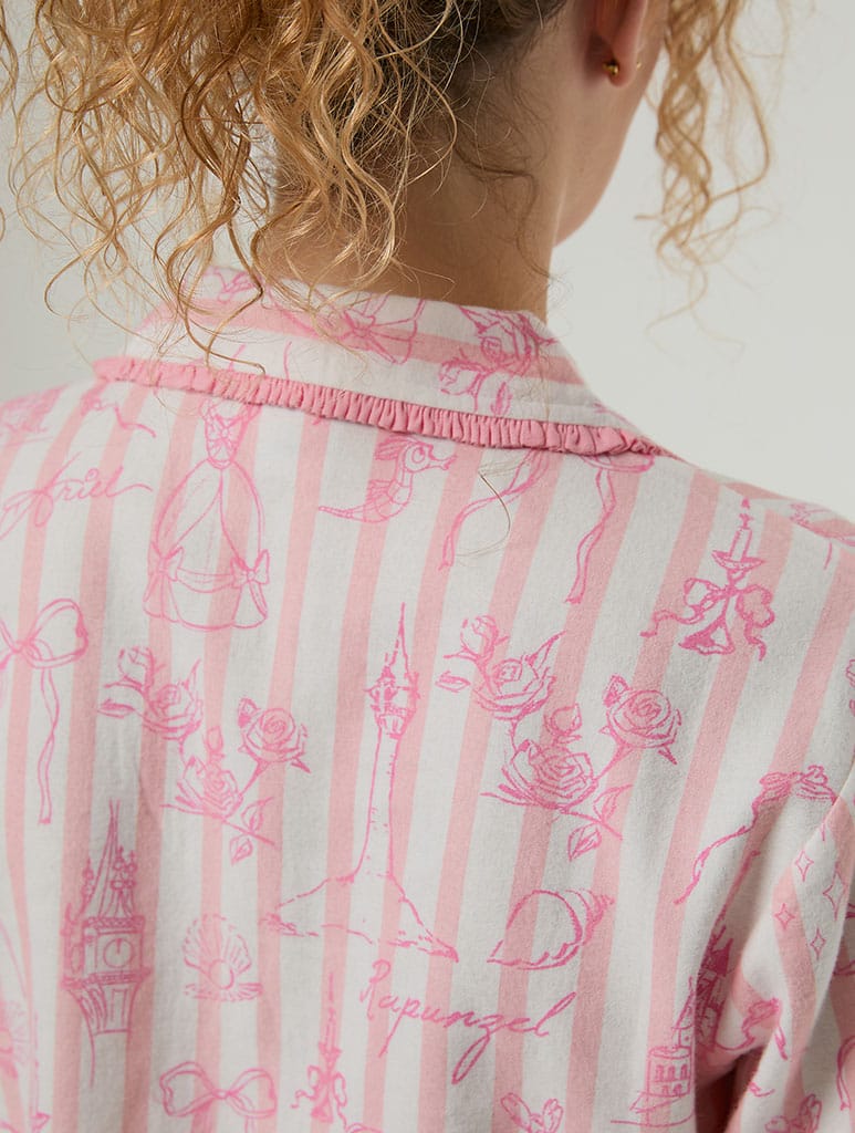 Disney Princess Stripe Pyjama Set with Scrunchie Lingerie & Nightwear Skinnydip London