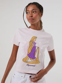 Disney Rapunzel Baby T-Shirt In Pink Tops & T-Shirts Skinnydip London