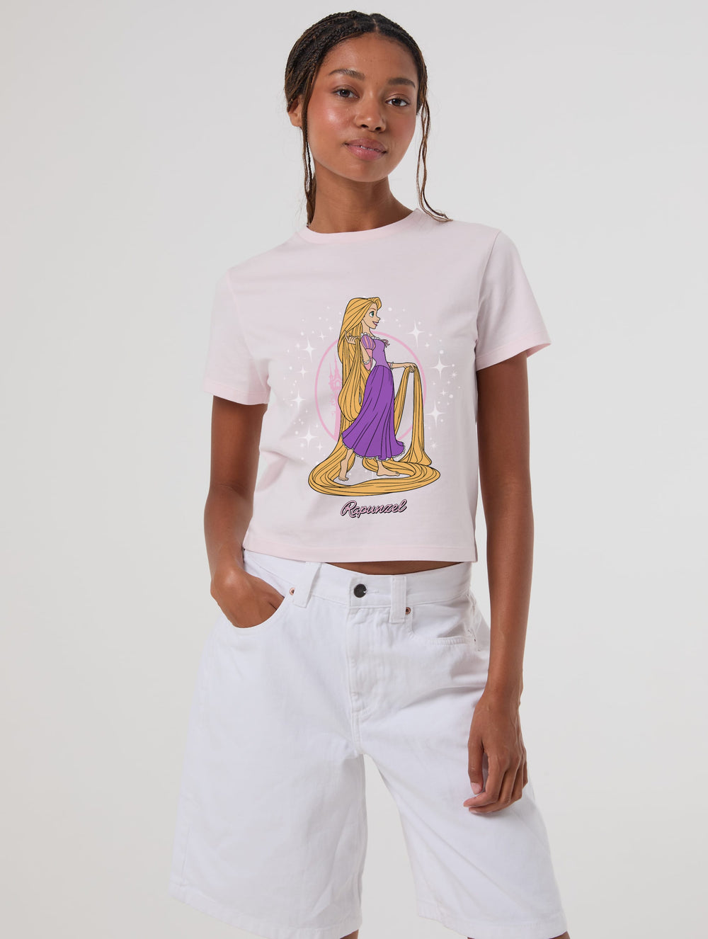 Disney Rapunzel Baby T-Shirt In Pink Tops & T-Shirts Skinnydip London