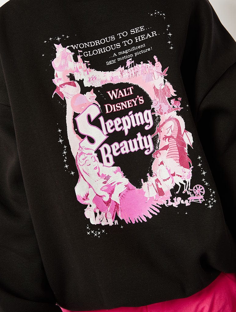 Disney Sleeping Beauty Poster Oversized Hoodie Hoodies & Sweatshirts Skinnydip London