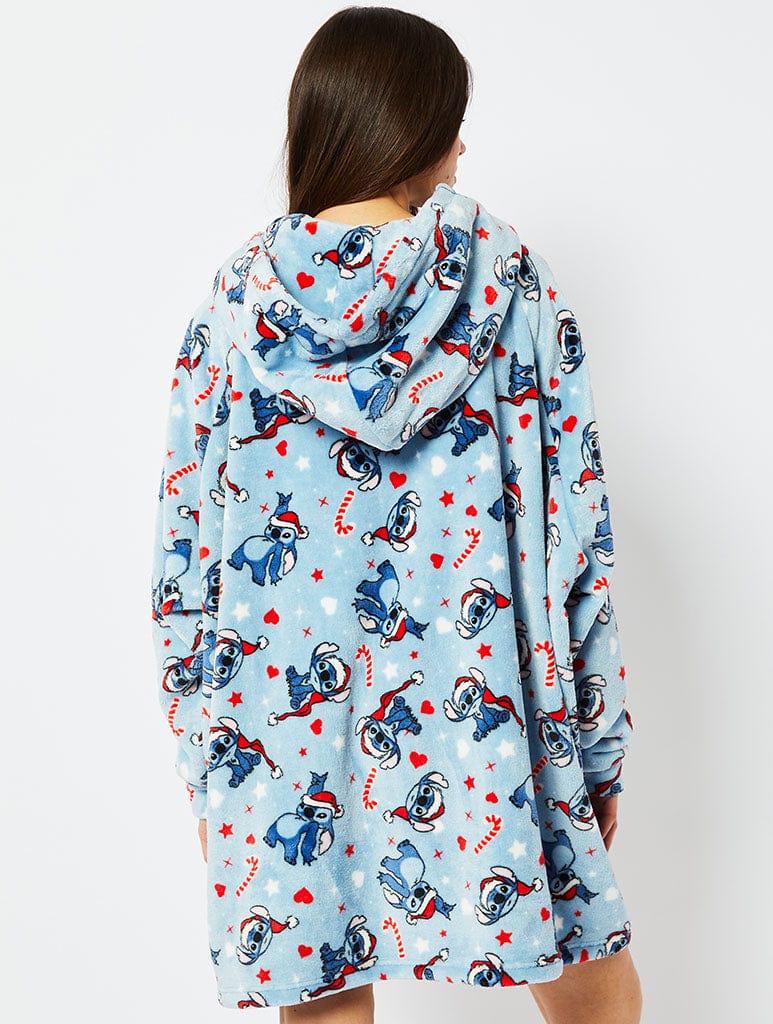 Disney Stitch Christmas Blanket Hoodie Lingerie & Nightwear Skinnydip London