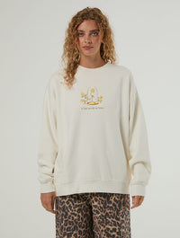 Disney The Beauty And The Beast A Tale As Old As Time Sweatshirt In White Hoodies & Sweatshirts Skinnydip London