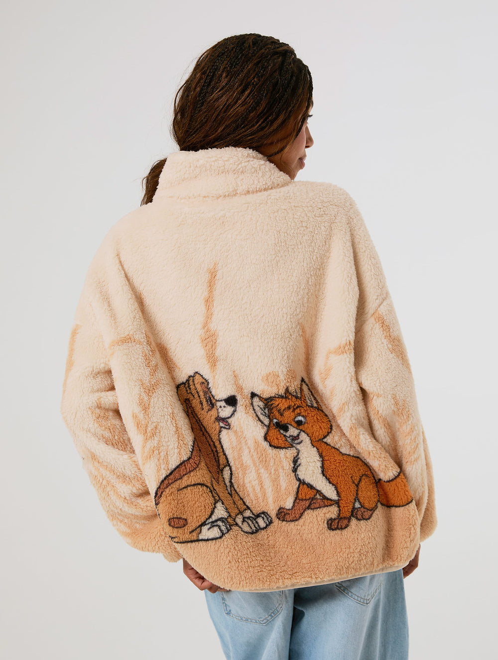 Disney The Fox and The Hound Fleece Jacket Clothing : Jacket : Outerwear Skinnydip London