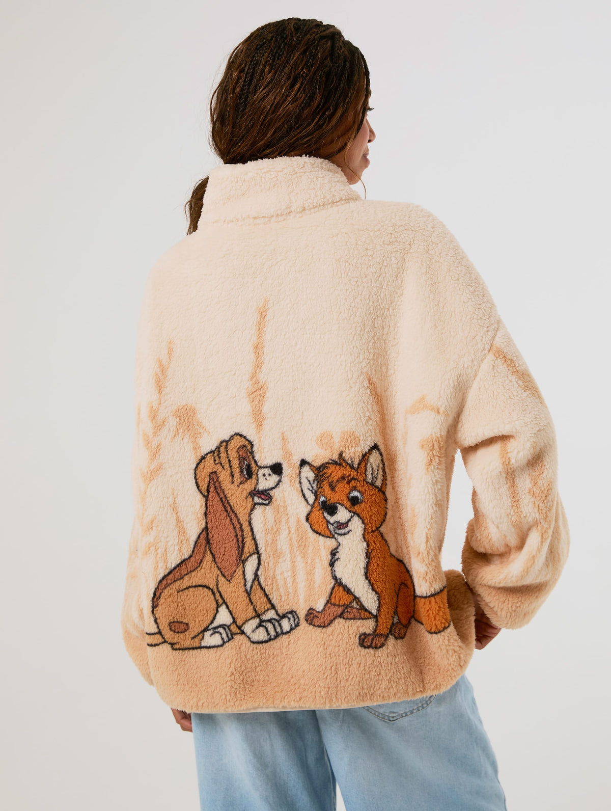 Disney The Fox and The Hound Fleece Jacket Clothing : Jacket : Outerwear Skinnydip London