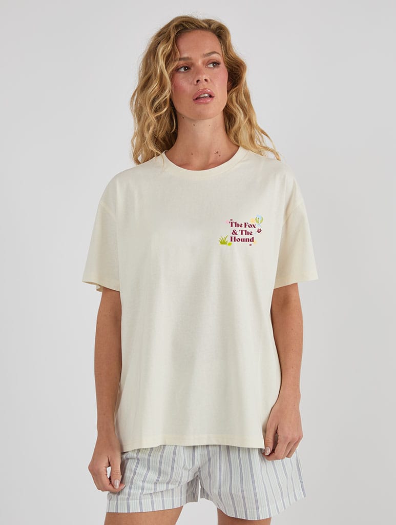 Disney The Fox And The Hound Nature T-Shirt In White Tops & T-Shirts Skinnydip London
