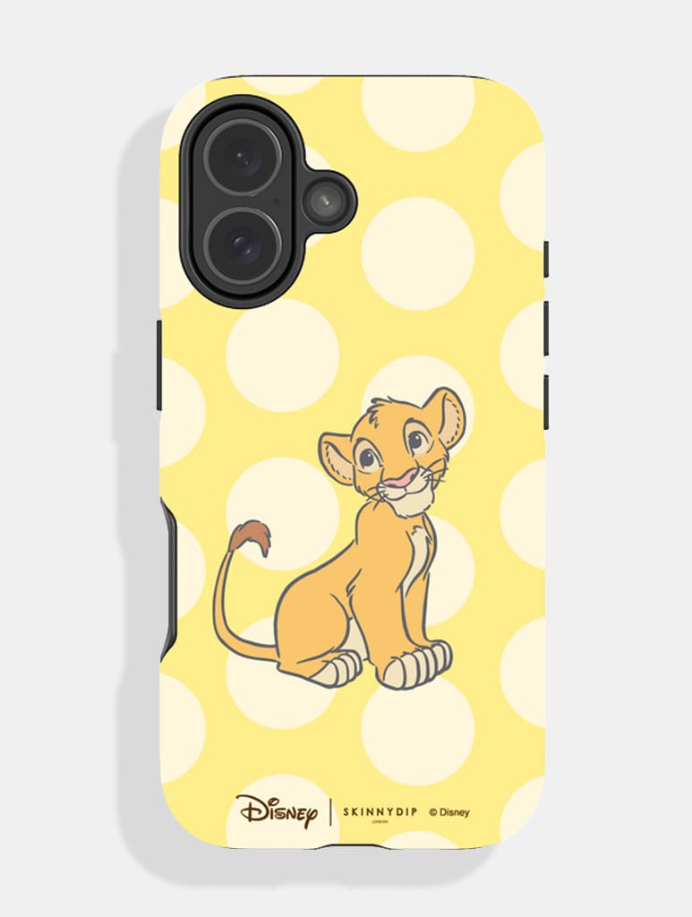 Disney The Lion King Simba Yellow Polka Dot Ultra Protective iPhone Case Phone Cases Skinnydip London