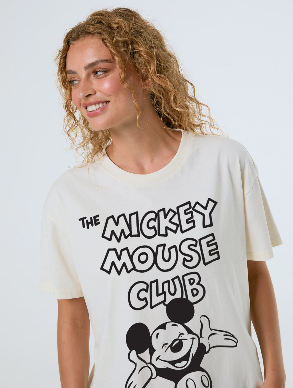 Disney The Mickey Mouse Club Retro T-Shirt In White Tops & T-Shirts Skinnydip London