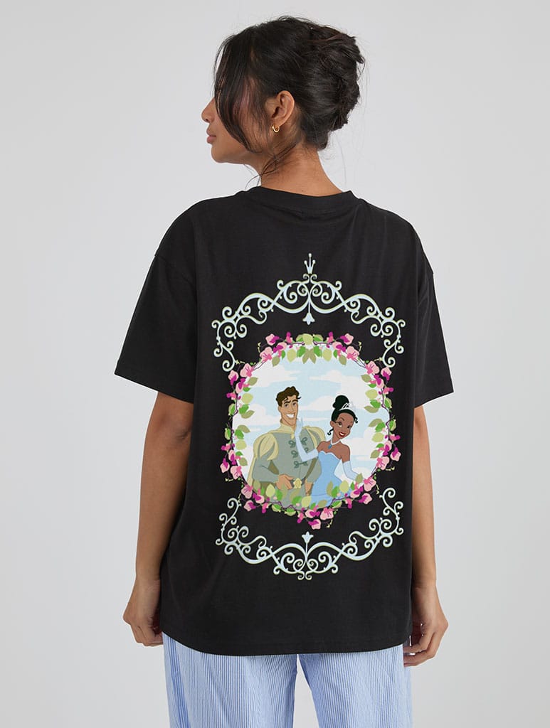 Disney The Princess And The Frog Trust Your Heart T-Shirt In Black Tops & T-Shirts Skinnydip London