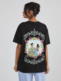 Disney The Princess And The Frog Trust Your Heart T-Shirt In Black Tops & T-Shirts Skinnydip London