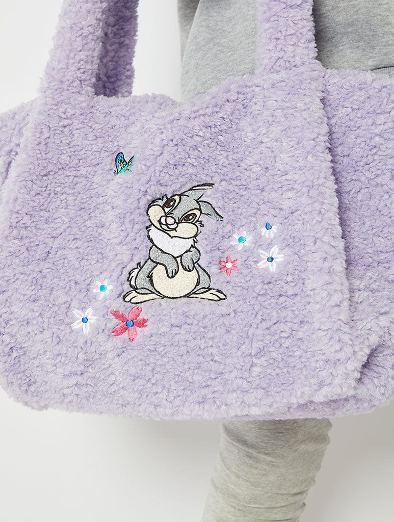 Disney Thumper Lilac Fur Tote Bag Bags Skinnydip London