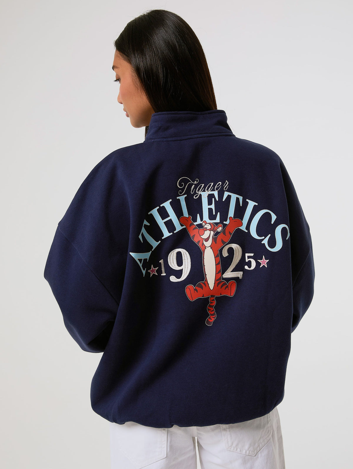 Disney Tigger Athletics Quarter Zip Sweatshirt Hoodies & Sweatshirts Skinnydip London