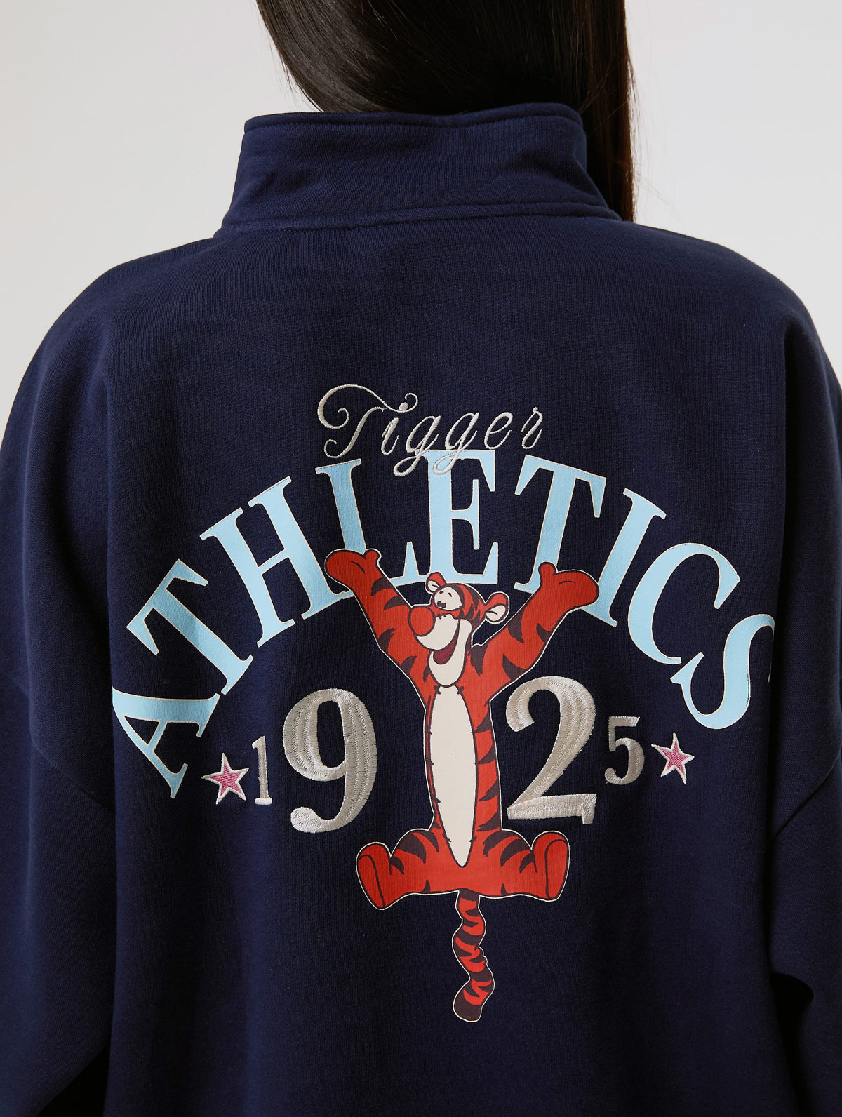 Disney Tigger Athletics Quarter Zip Sweatshirt Hoodies & Sweatshirts Skinnydip London