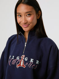 Disney Tigger Athletics Quarter Zip Sweatshirt Hoodies & Sweatshirts Skinnydip London