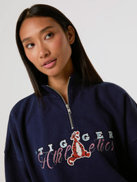 Disney Tigger Athletics Quarter Zip Sweatshirt Hoodies & Sweatshirts Skinnydip London