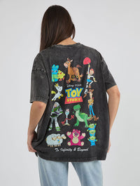Disney Toy Story Poster Acid Wash T-Shirt Tops & T-Shirts Skinnydip London