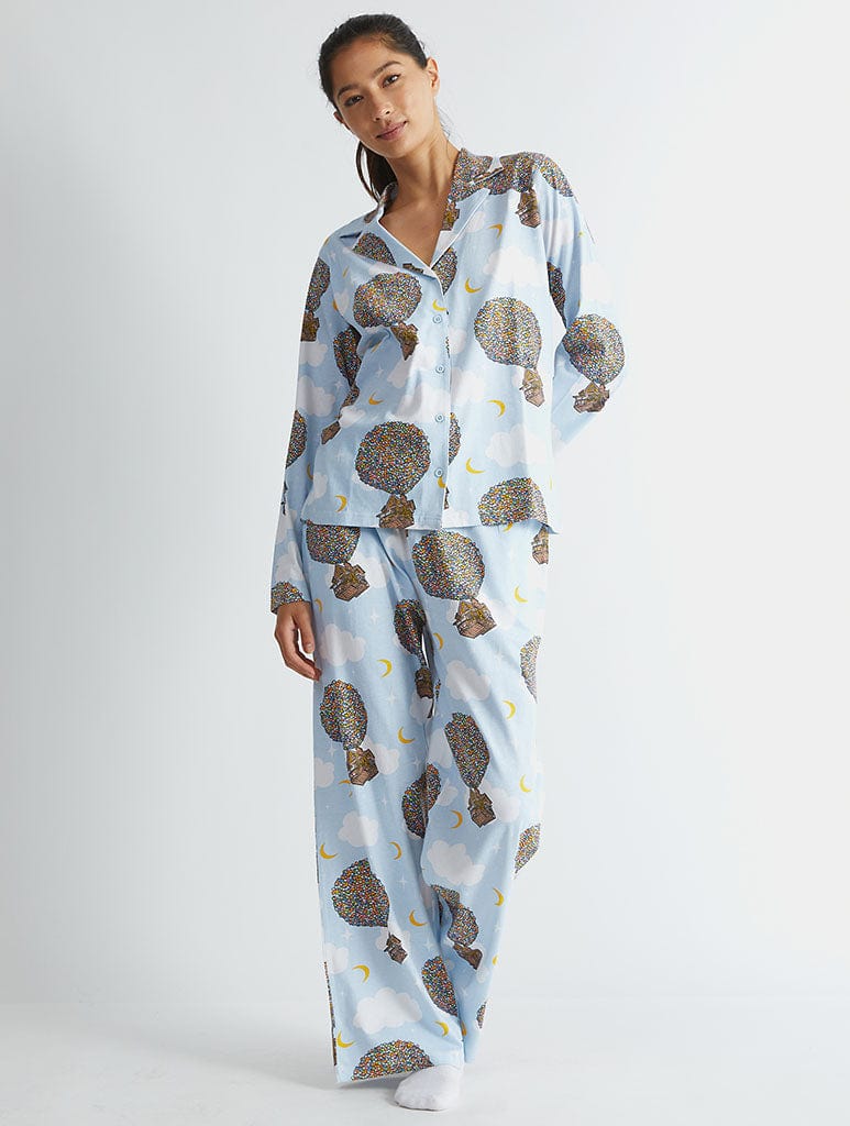 Disney Up! Pyjama Set in Blue Lingerie & Nightwear Skinnydip London