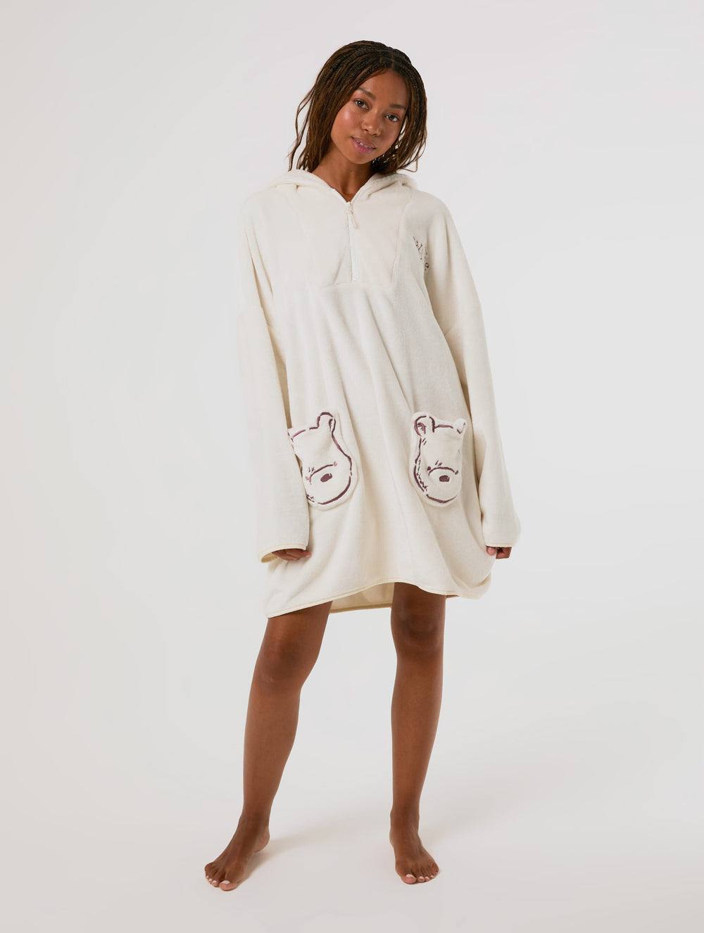 Disney Winnie the Pooh 3D Ears Blanket Hoodie Lingerie & Nightwear Skinnydip London