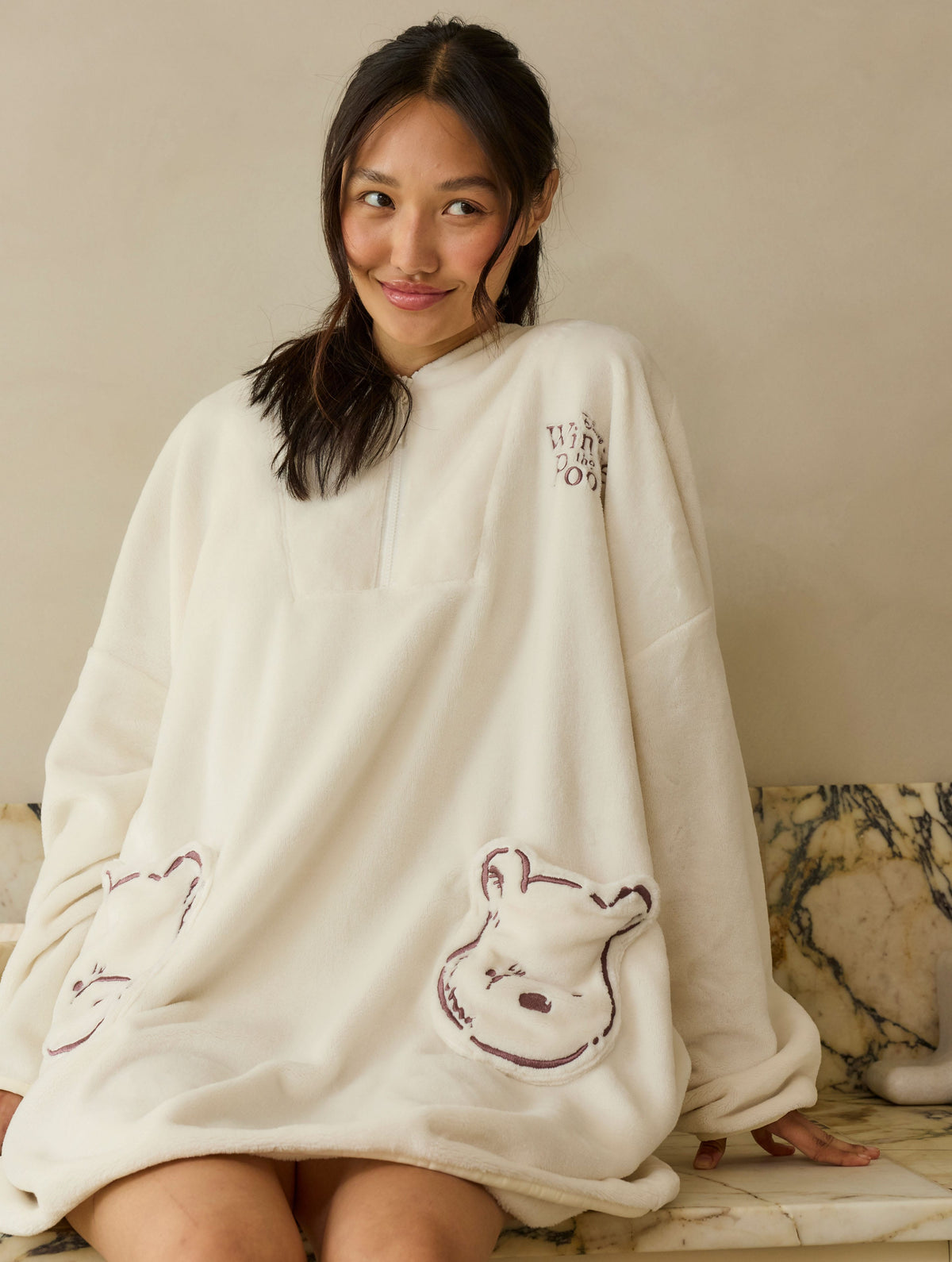 Disney Winnie the Pooh 3D Ears Blanket Hoodie Lingerie & Nightwear Skinnydip London