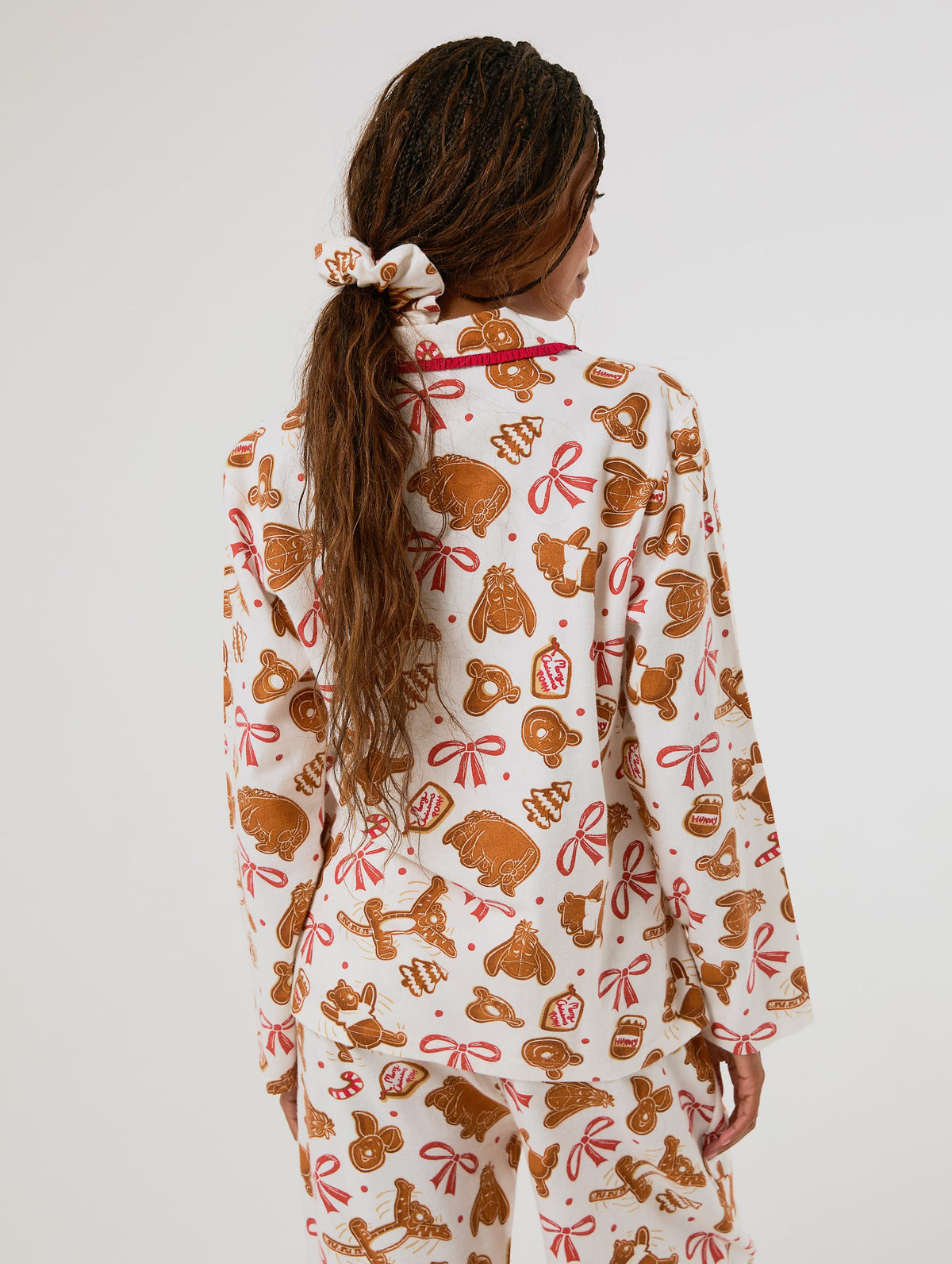 Disney Winnie the Pooh Christmas Pyjama Set with Scrunchie Lingerie & Nightwear Skinnydip London