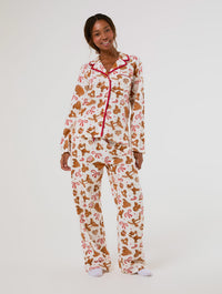 Disney Winnie the Pooh Christmas Pyjama Set with Scrunchie Lingerie & Nightwear Skinnydip London