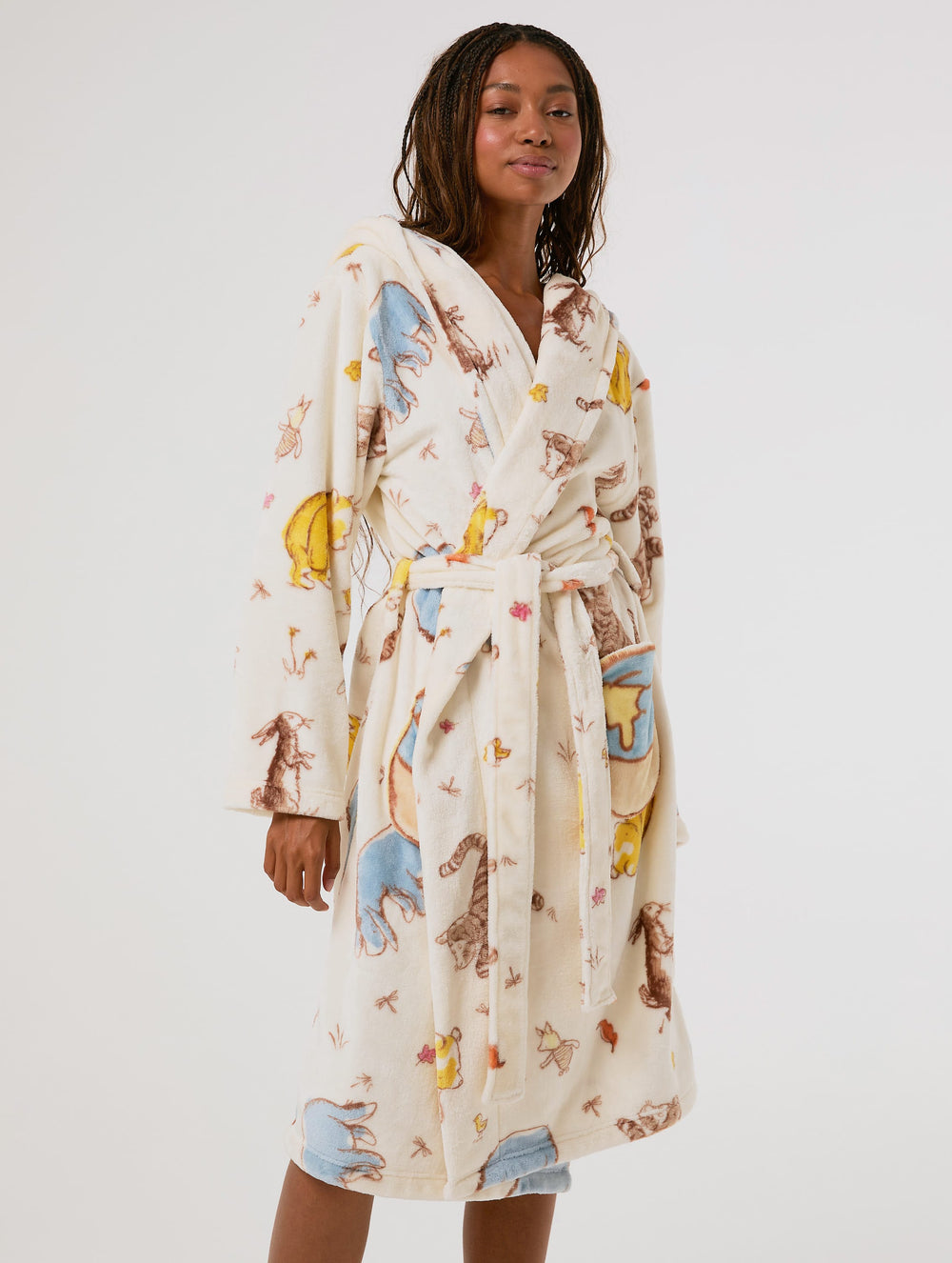 Disney Winnie the Pooh Ecru Dressing Gown Lingerie & Nightwear Skinnydip London