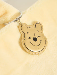 Disney Winnie the Pooh Fluffy Tote Bag with Chrome Charm Printed Tote Bags Skinnydip London