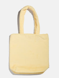 Disney Winnie the Pooh Fluffy Tote Bag with Chrome Charm Printed Tote Bags Skinnydip London