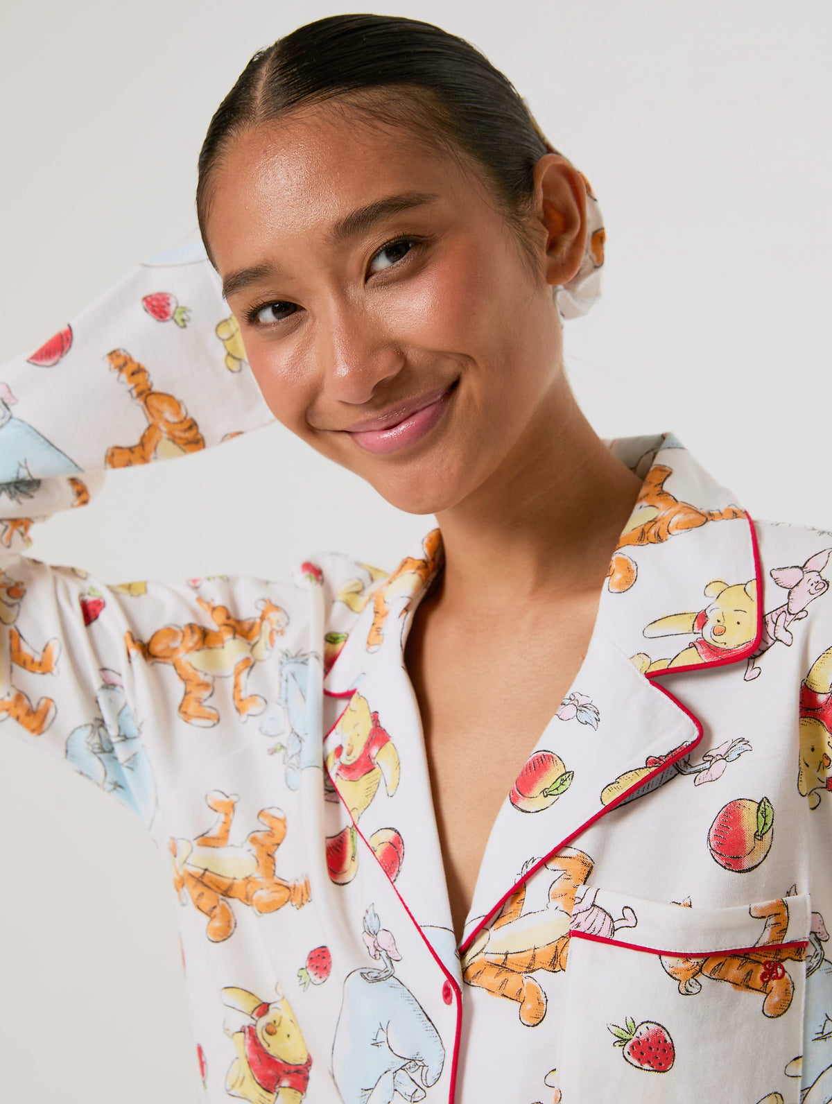 Disney Winnie The Pooh Fruit Pyjama Set with Scrunchie Lingerie & Nightwear Skinnydip London