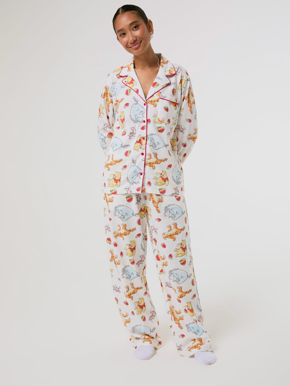 Disney Winnie The Pooh Fruit Pyjama Set with Scrunchie Lingerie & Nightwear Skinnydip London