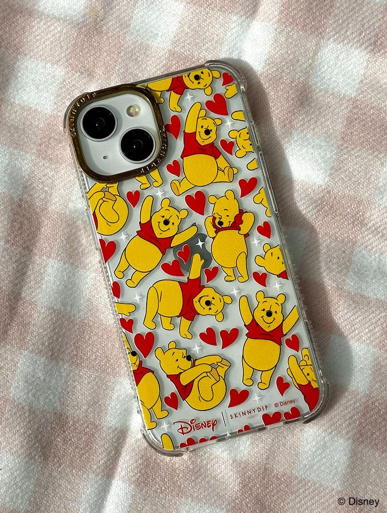 Disney Winnie The Pooh Hearts Shock iPhone Case Phone Cases Skinnydip London