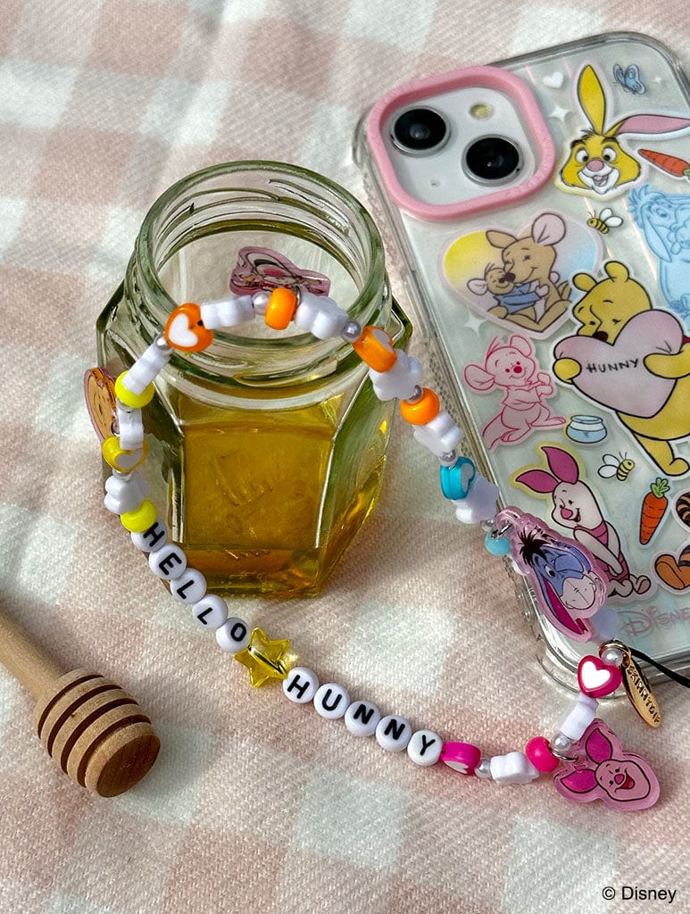 Disney Winnie the Pooh Hello Hunny Beaded Phone Strap Phone Grips Skinnydip London