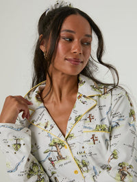 Disney Winnie The Pooh Hundred Acre Wood Pyjama Set with Scrunchie Lingerie & Nightwear Skinnydip London