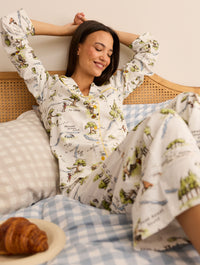 Disney Winnie The Pooh Hundred Acre Wood Pyjama Set with Scrunchie Lingerie & Nightwear Skinnydip London
