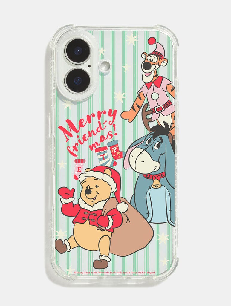 Disney Winnie The Pooh Merry Friendmas Shock iPhone Case Phone Cases Skinnydip London