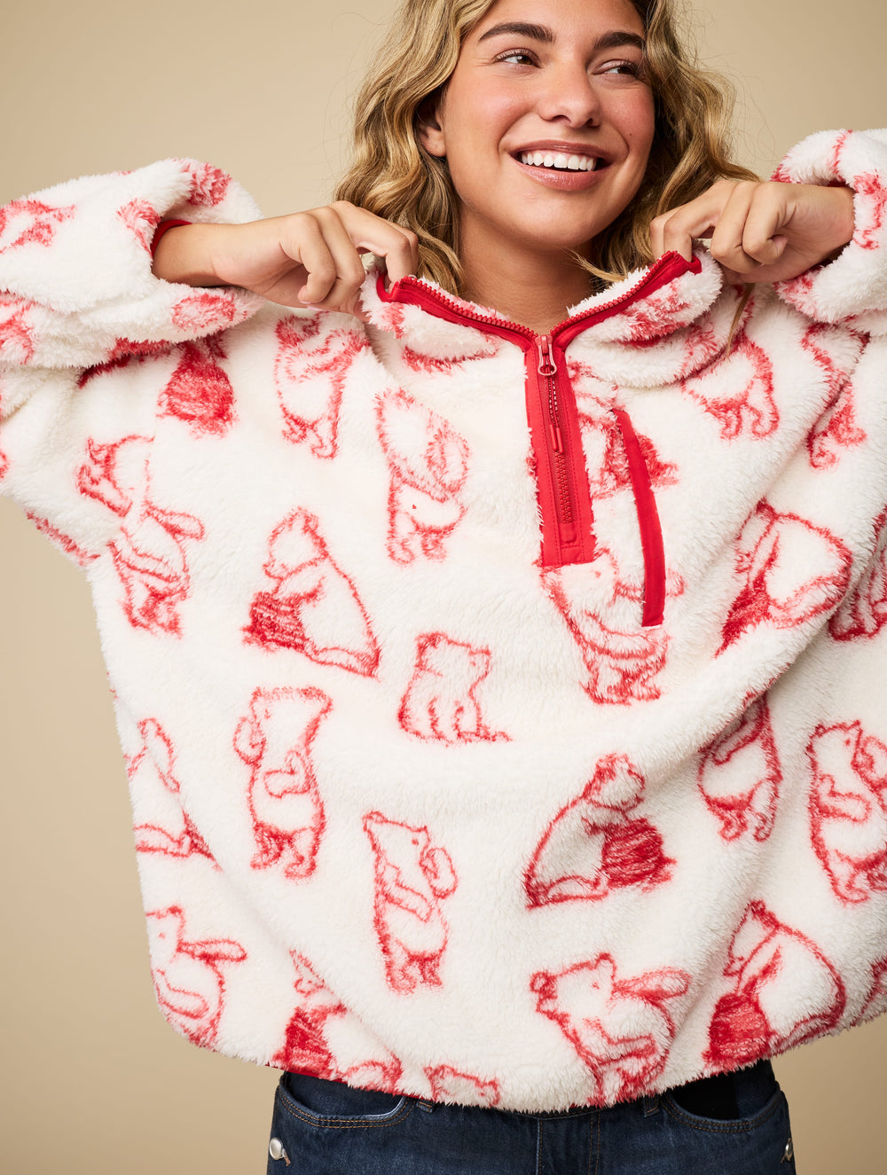 Disney Winnie the Pooh Outline Fleece Jacket Clothing : Jacket : Outerwear Skinnydip London