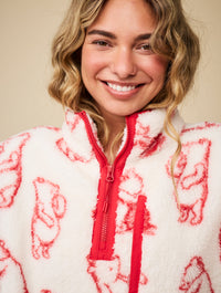 Disney Winnie the Pooh Outline Fleece Jacket Clothing : Jacket : Outerwear Skinnydip London