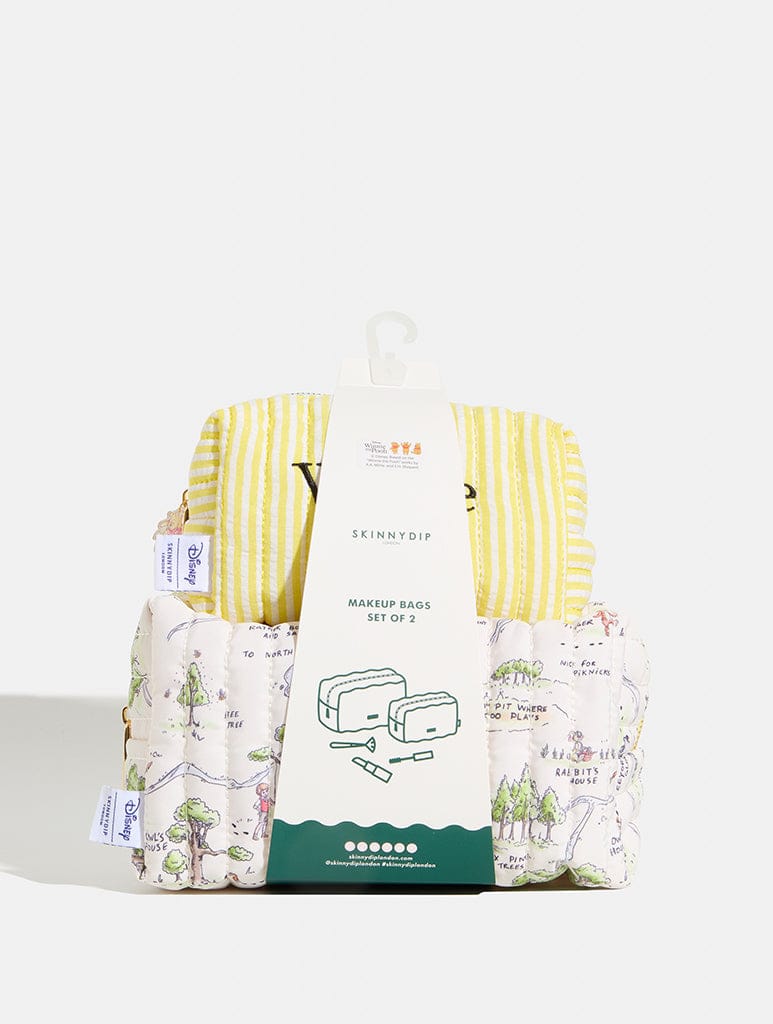 Disney Winnie the Pooh Quilted Makeup Bag Set Makeup Bags & Wash Bags Skinnydip London